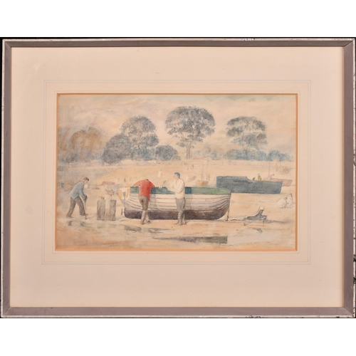 348 - Georges Weissbort (1928-2013), a group of four framed watercolour landscapes, each around 9