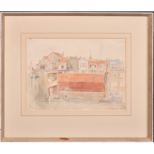 348 - Georges Weissbort (1928-2013), a group of four framed watercolour landscapes, each around 9