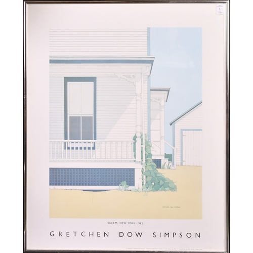 35 - A pair of posters relating to the American artist Gretchen Dow Simpson, each around 27