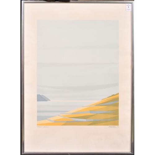 36 - Pascal Besson (b. 1931), a colour print of a coastal view, signed and inscribed 'Epreuve D'Artiste',... 