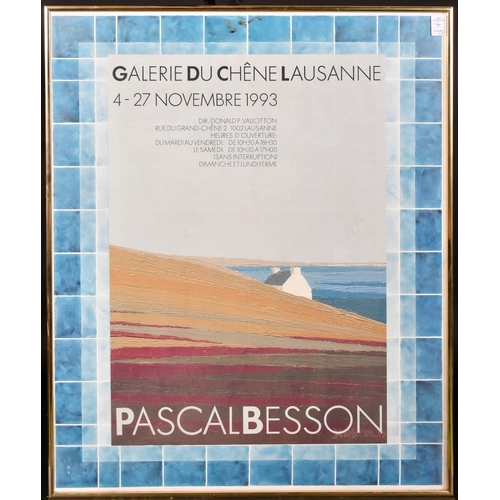 36 - Pascal Besson (b. 1931), a colour print of a coastal view, signed and inscribed 'Epreuve D'Artiste',... 