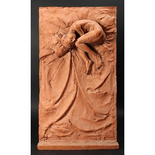 56 - Paul Day (b. 1967), a sleeping female nude, terracotta, signed and dated 1997, height - 31