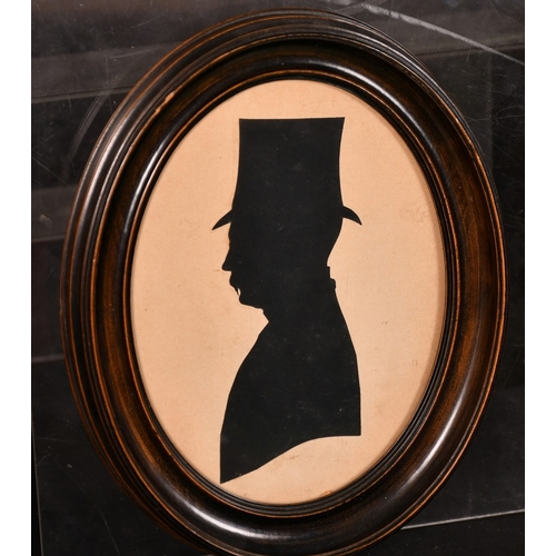 60 - 19th Century English School, a silhouette portrait thought to be Raoul C. F. Everard, 5