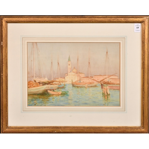 97 - Walter Tyndale (1855-1943), 'San Giorgio Magiore, Venice', watercolour, signed, 9