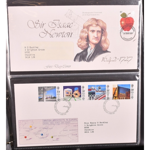 364 - AN ALBUM OF 100 FIRST DAY COVERS.