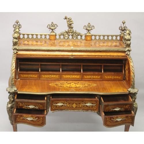 14 - A LOUIS XV CYLINDER BUREAU DE ROI 