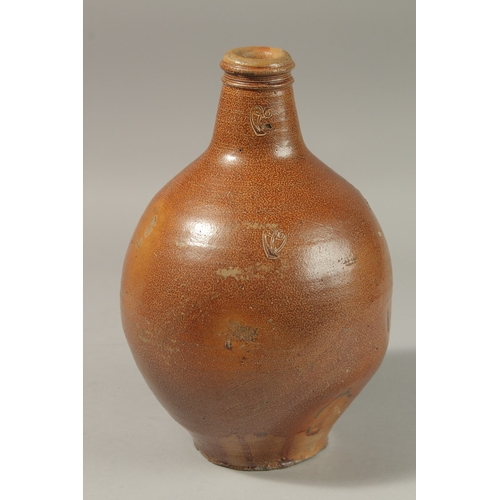 80 - AN EARLY LARGE SALT GLAZE BELLARMINE with marks.