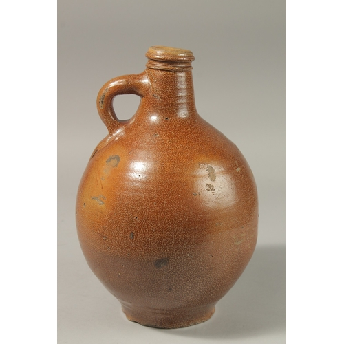 80 - AN EARLY LARGE SALT GLAZE BELLARMINE with marks.