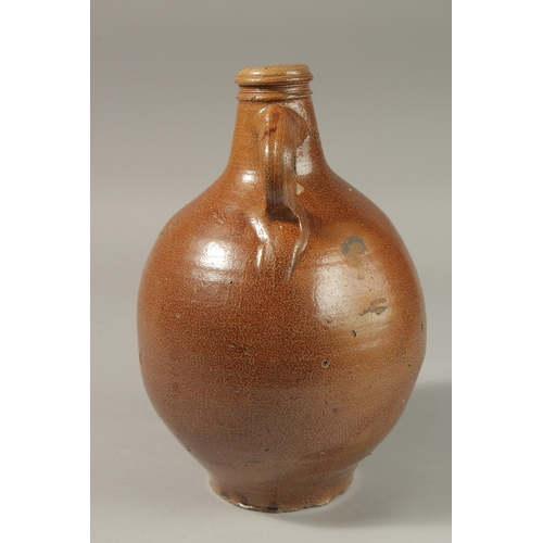 80 - AN EARLY LARGE SALT GLAZE BELLARMINE with marks.