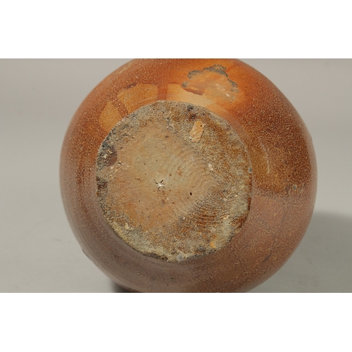 80 - AN EARLY LARGE SALT GLAZE BELLARMINE with marks.