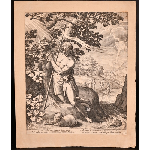 104 - Johannes Sadeler (1550-1600), John the Baptist, engraving, 9.5