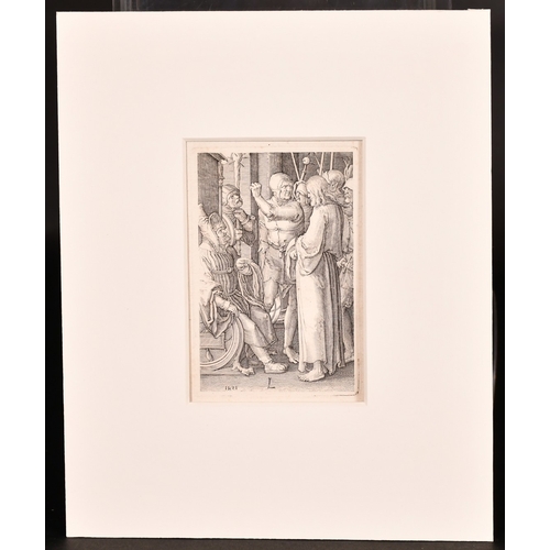 112 - Lucas Van Leyden (1494-1533), 'Christ before Annas', engraving, plate size 4.5