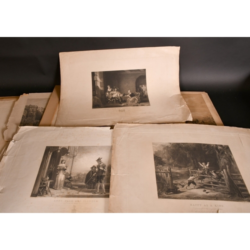 135 - A FOLDER OF 20 VARIOUS PRINTS and engravings