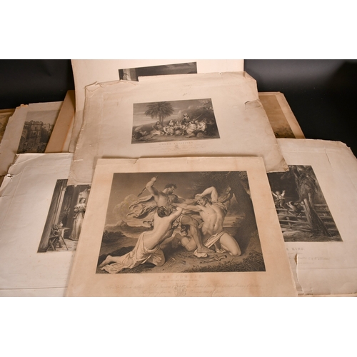 135 - A FOLDER OF 20 VARIOUS PRINTS and engravings