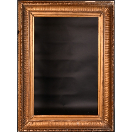 14 - A late 19th Century gilt composition frame with acanthus corners, rebate size 36