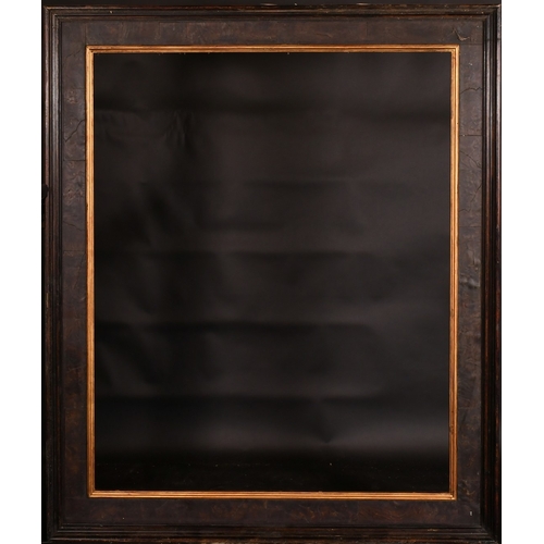 15 - A 20th Century burr wood frame, rebate size 32