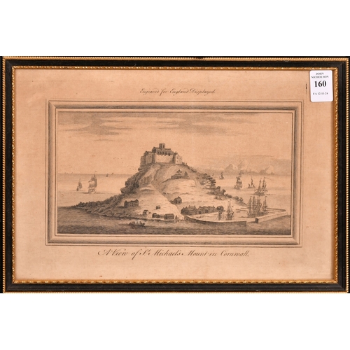 160 - A VIEW OF ST MICHEL MOUNT, CORNWALL.