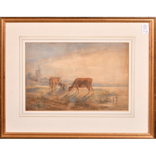 181 - Wilfred Robert Coast, 'Home Pastures Pelham Vale', sheep on a pasture at the end of the day, signed,... 