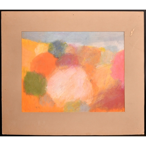 203 - David Blackburn (1939-2016), an abstract composition, pastel, dedicated verso and dated 1962, 9.75