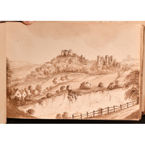 206 - An Album of 'Sepia Drawings of the Southampton Neighbourhood and the Isle of Wight', by Anna Sophia ... 