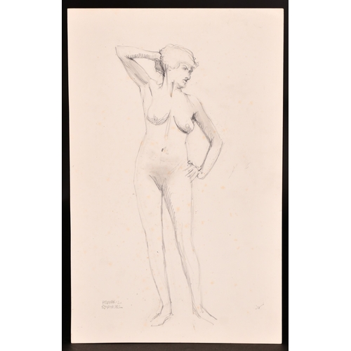 207 - Frank Lewis Emanuel, an album of pencil drawings, (q).