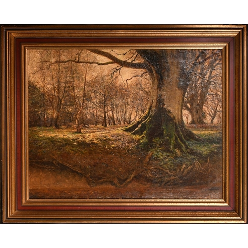 253 - Circle of Golden Short, 'Spring Sunlight', oil on canvas, indistinctly signed, inscribed verso, 21