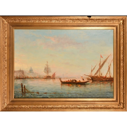 259 - Early 20th Century Continental School, boats and gondolas on the Grand Canal, Venice, oil on canvas,... 