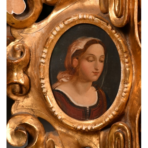 31 - An outstanding early 19th Century carved giltwood frame, rebate size 28