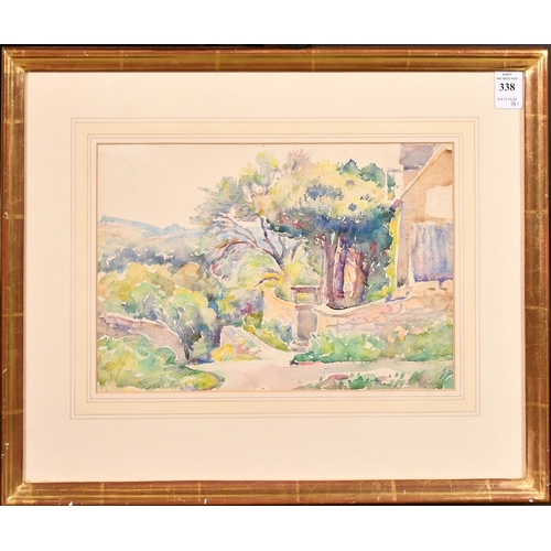 338 - Charles Genge (1874-1958), a set of four watercolours of landscape views, signed, each around 7.5