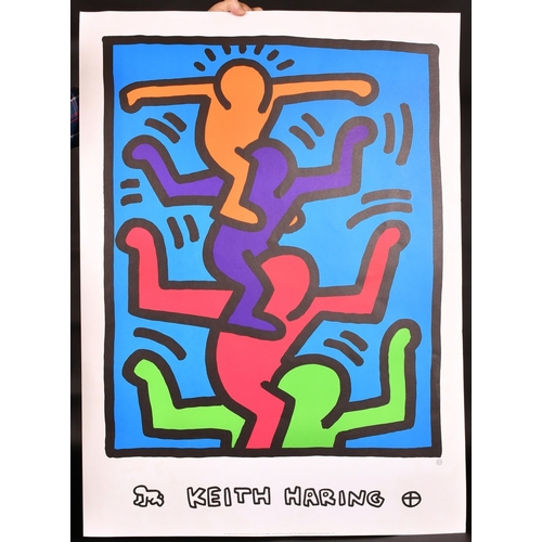 48 - After Keith Haring, colour lithographic poster published by Nouvelle Images 1992, 39.5