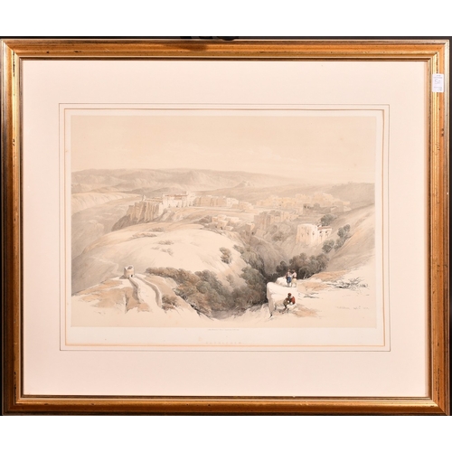 50 - David Roberts, 'Bethlehem', a 19th Century hand coloured lithograph, along with 3 further hand colou... 