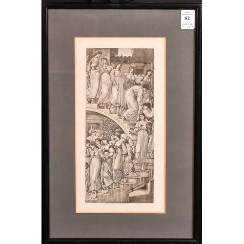 52 - After Burne Jones, 'The Golden Stairs', photolithograph, image size 10