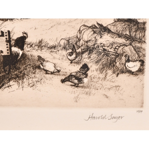 53 - Harold Sayer, 'The Dovecot', etching, signed and inscribed in pencil, dated 1984 and numbered 15/250... 