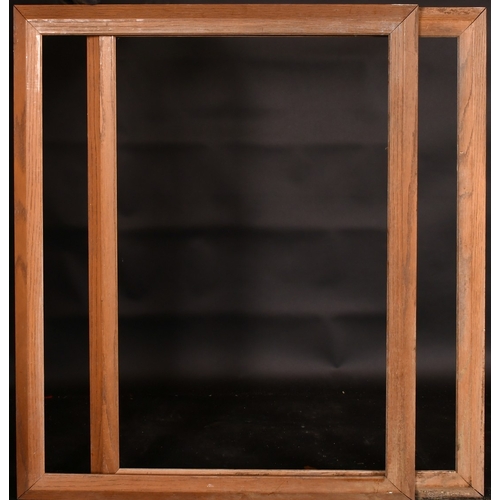 6 - A pair of moulded oak frames, rebate size 29.5