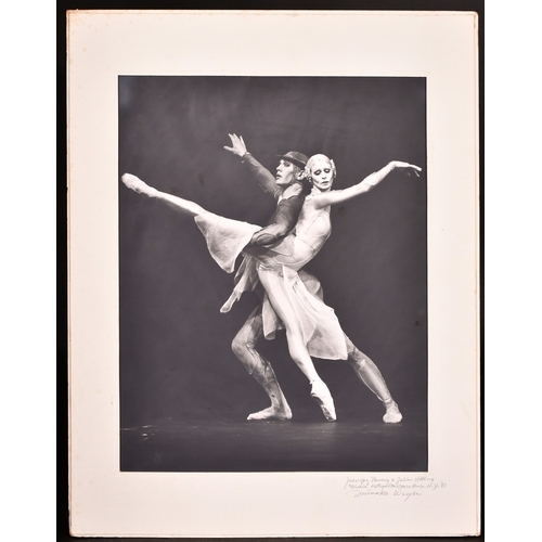 67 - Misako Uryu, 'Jennifer Penney and Julian Hosking', dancing Gloria at The Met 1981, black and white p... 