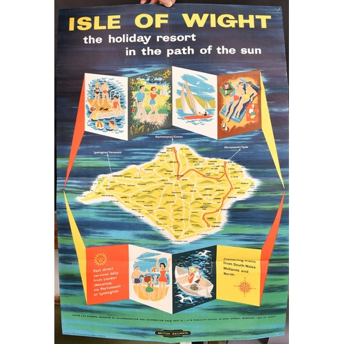 76 - A British Rail poster advertising The Isle of Wight, Bayliss and Adam, 39.75 x 24.75