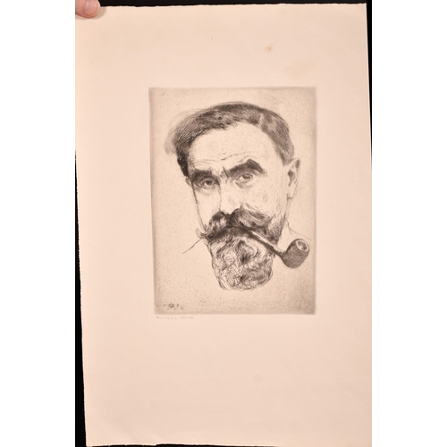 86 - Hermann Struck (1876-1944), three portrait prints, one etching and two lithographs, each signed in p... 