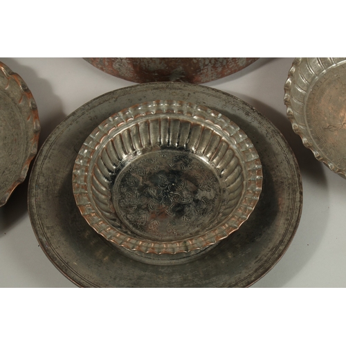 221 - A COLLECTION OF EIGHT VARIOUS TURKISH OTTOMAN METALWORKS, (8).