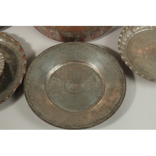 221 - A COLLECTION OF EIGHT VARIOUS TURKISH OTTOMAN METALWORKS, (8).