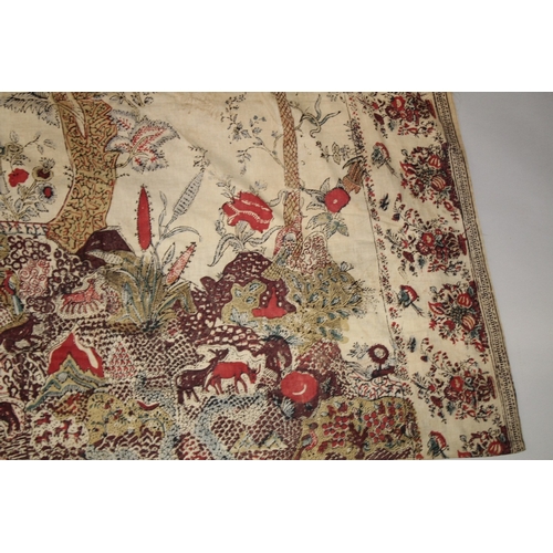 260 - A RARE 18TH - EARLY 19TH CENTURY INDIAN KALAMKARI / PALAMPORI TEXTILE.