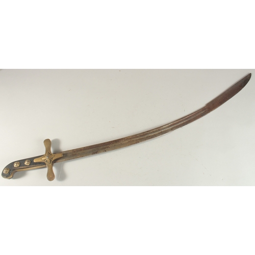 275 - A 19TH CENTURY OTTOMAN SWORD, 94cm long.