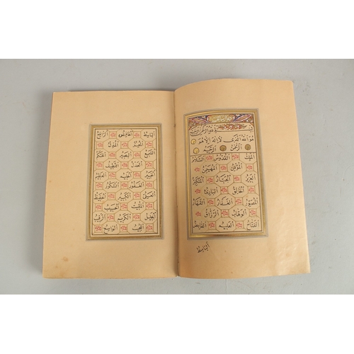 278 - A FINE 19TH CENTURY OTTOMAN DALA'IL AL KHYRAT PRAYER BOOK, beautifully illuminated with miniature pa... 