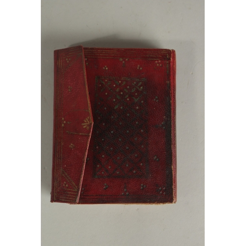 281 - A 19TH CENTURY OTTOMAN LEATHER BOUND QURAN, for Hafez Othman Alkamily study of Ahmed Najati, dated 1... 