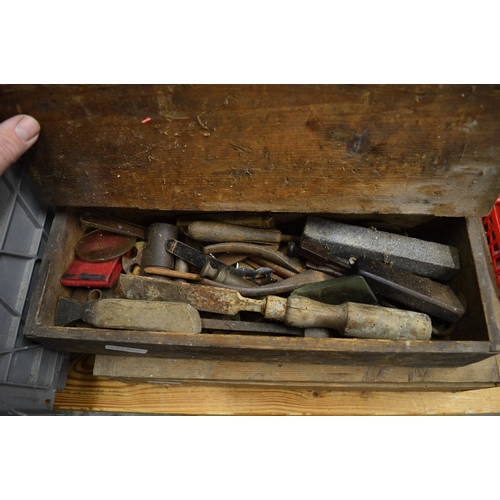 109 - A quantity of old wood working and other tools etc.