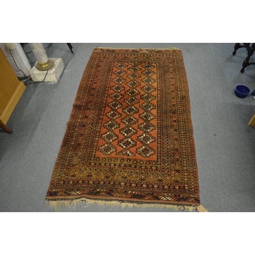 324 - Persian Bokhara style rug, 183cm x 107cm.