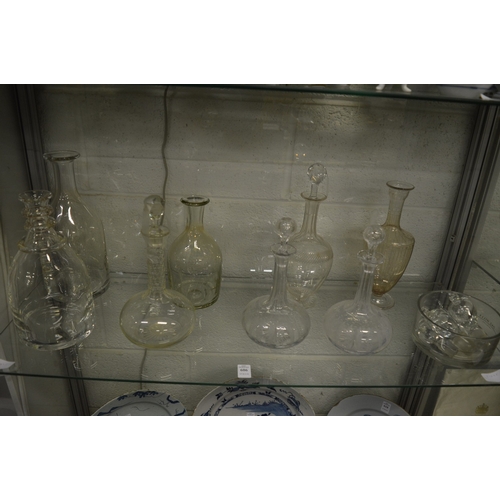 606 - William Yeoward, a large carafe or decanter together with a collection of other carafes and decanter... 