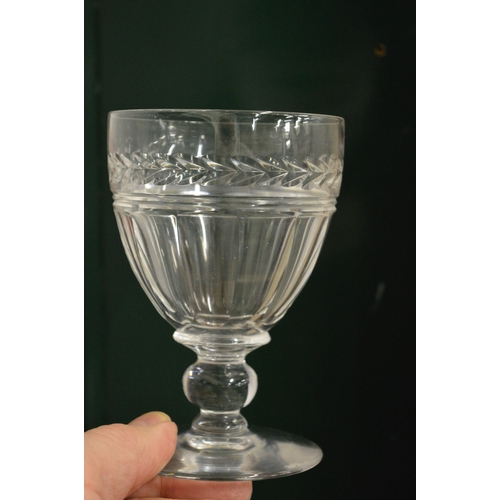 611 - A good comprehensive suite of Stuart cut glass ware.