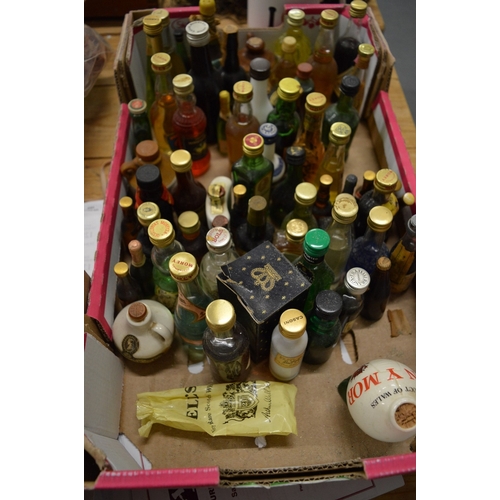 662 - A collection of liqueur miniatures.