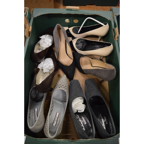 794 - Five pairs of ladies designer shoes, size 6.