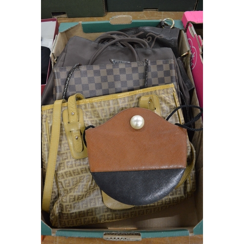 800 - Six designer handbags by Fendi, Prada and others.